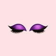 thumbnail image 1 of Sombra de Ojos Perezosa, Parche para Pestañas, Calcomanías de Maquillaje | Resistente Al Agua y Reutilizable | Pestañas y Sombra 2 En 1 | Aplicación Fácil | Belleza Colorida | 1 Par de Rímel, 1 of 2