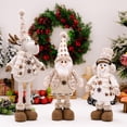 thumbnail image 5 of Muñeco de nieve telescópico de Papá Noel europeo de Navidad 2024, decoración para fiestas navideñas, escena familiar, diseño de ambiente, accesorios, 5 of 5