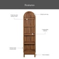 thumbnail image 5 of Better Homes & Gardens Juliet Narrow Arch Bookcase, Walnut, 5 of 13