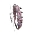 thumbnail image 6 of Dbuoem Women Headband Shiny Rhinestones Fabric Cover Hair Hoop Teeth Headband Hair Accessories, 6 of 8
