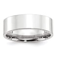 thumbnail image 5 of 14K White Gold 7mm Standard Flat Comfort Fit Band Ring Size 10, 5 of 7