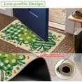 thumbnail image 5 of St. Patrick''s Day Gnome Doormat Rug 17x29 inch, St Patricks Shamrock Check Plaid Decorative Front Door Mat Indoor Outdoor Non Slip Rubber Backing Seasonal Entryway Kitchen Floor Decoration, 5 of 6