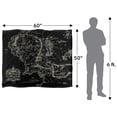 thumbnail image 5 of The Lord of The Rings Blanket, 50'x60' Black Map of Middle Earth Silky Touch Super Soft Throw Blanket, 5 of 6