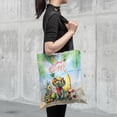 thumbnail image 4 of Devon Rex Hello Summer with Sunglasses and Surfboard Tropical Vibes All Over Print 3D Canvas Tote Bag Cat Lover Kitten Owner Gifts Reusable Handbag - 00007, 4 of 5