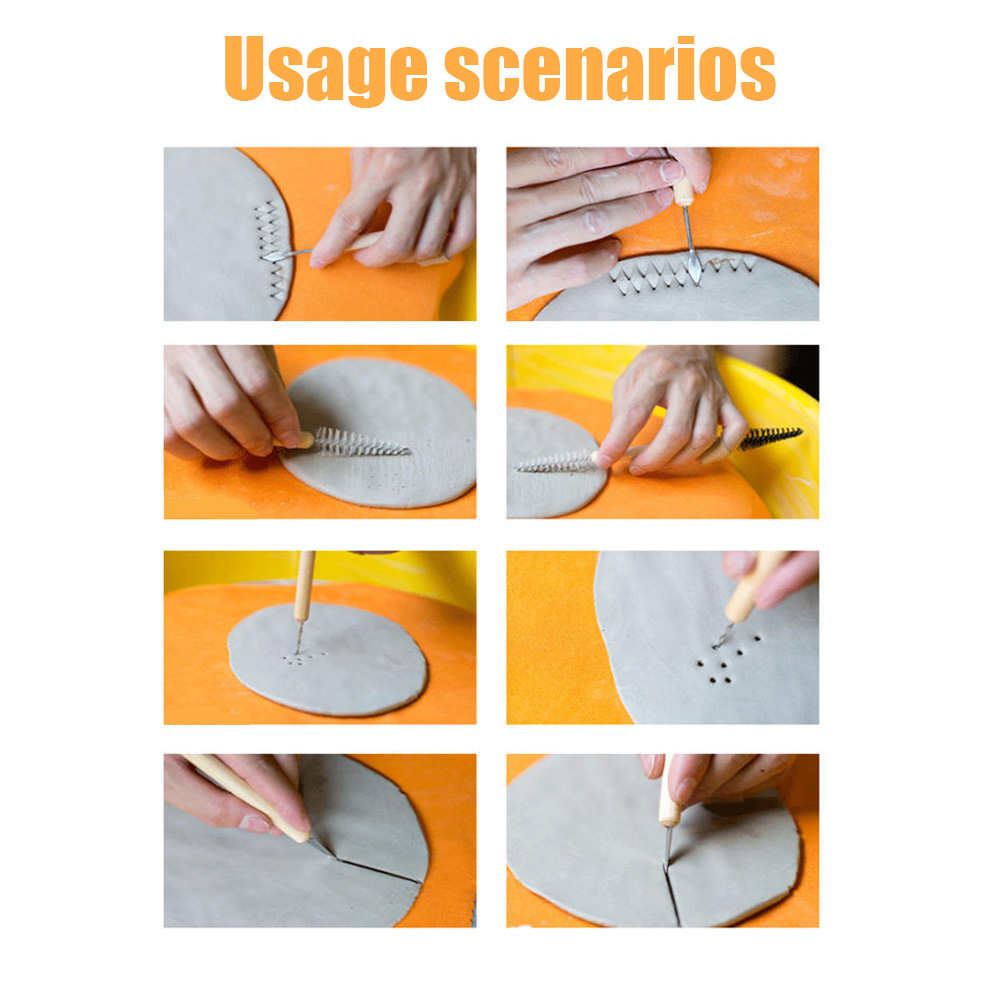 Clay pottery tool set 32/30/22 pieces clay clay carving knife silicone drill pen pill stick clay tool auxiliary indentation eraser pen and modeling tool