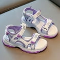 thumbnail image 4 of Tosmy Sandals For Girls Children Platform Sandals Color Matching Soft Sole Beach Sports Sandals For 11.5-12 Years, 4 of 4