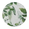 thumbnail image 4 of WYYP Green Leaves White Watercolor Painting Round Table Cover Outdoor Picnic Camping Indoor Kitchen Dining Party 100% Polyester Fiber White, 4 of 8