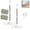2PCS, variant on Planvisi Mop, Fiber Lock Mini Mop, Multifunctional Lazy with One-Click Cloth Attachment, Automatic Gripping, No Wash, Disposable Dust, Locking Head with Sweeping Cloths