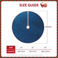 thumbnail image 2 of Haiem Deep Blue Glitter Pattern Christmas Tree Skirt Merry Christmas Party Christmas Tree Decoration,New Year Decorations-36", 2 of 6