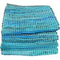 thumbnail image 6 of Perilla Home Natural Chindi Jute Placemats Set of 4 Vintage Boho 13x19 Inch Table Mats for Kitchen Dining Home Decor Rectangle Turquoise Stripe Rustic Placemat, 6 of 7