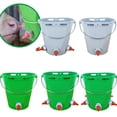 thumbnail image 6 of Goat Feeder with Nipple 8L Baby Bottle Bucket for Lambs & Calves 1/3/5 Mouth Sheep Milk Feeder & Plastic Feed Trough Multi-Animal Livestock Nursing Bucket with Scale & Handle, 6 of 8