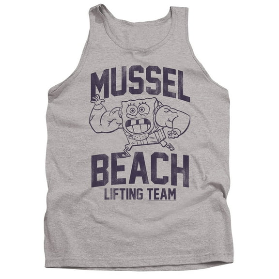 Spongebob Mussle Beach Lifting Team Unisex Adult Tank Top