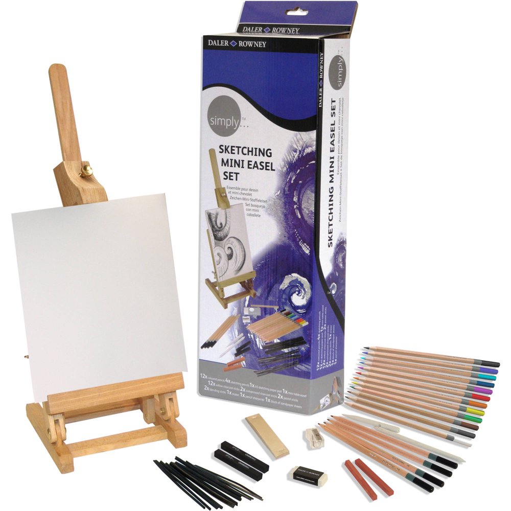 DalerRowney Simply Sketching Mini Table Easel Set, 1 Each