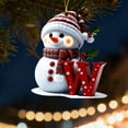 thumbnail image 4 of Adornos Navideños con Letras 2025, Colgante de Ciervo Navideño, Decoración de Madera para Mesa, Adornos Personalizados, 4 of 6
