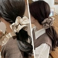 thumbnail image 3 of Misterolina 14CM Women Large Hair Scrunchie Ponytail Elastic Hair Bobble Tie Satin Silk, 3 of 8