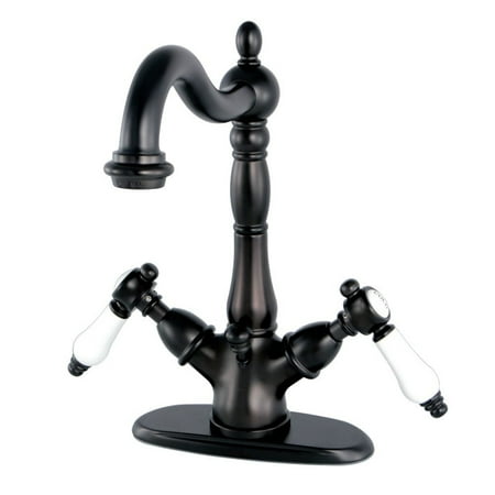 Kingston Brass Bel Air Centerset Bathroom Faucet with Drain Assembly