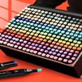 thumbnail image 1 of LNGOOR 24PC Color Marker Double-Head Alcohol Oil Painting Set Pen Student Painting Watercolor Pen Multi-Color Permanent Marker Art Special Brush, 1 of 6