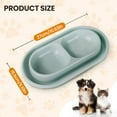 thumbnail image 2 of Cat Bowls for Food and Water Easy to Clean Ants Away Outside Pet Double Bowl Small Gray, 2 of 10