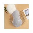 thumbnail image 2 of 1pc Classic Cable Knit Plain Color Pet Sweater, Ideal For Autumn & Winter Daily Wear, 2 of 4