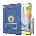 thumbnail image 2 of For iPad 9th Generation 10.2" Case Shockproof Heavy Duty Protective Cover+Screen Protector (Yellow/Blue), 2 of 12