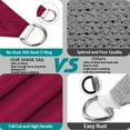thumbnail image 3 of Lehood 300D Oxford Waterproof Rectangle Red Sun Shade Sail | UV-Resistant Custom Sizes | Includes 4x5ft Ropes | Heavy-Duty Backyard, Camping, Pool Canopy, 3 of 7