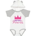 thumbnail image 3 of Inktastic Birthday Princess, Crown, Stars - Pink Purple Girls Baby Bodysuit, 3 of 5