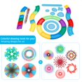 thumbnail image 1 of Peahefy Intellectual Toys, Kids Toys ,Spiral Drawing RulerToys Intellectual Gift Art Designer Board for Kids Children, 1 of 8
