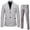 30 Gray, variant on Mens Suit Classic 2 Piece Slim Fit Button Down Solid Blazer Jacket Pant Tuxedo Set formal Business Wedding Party Outfits