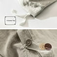 thumbnail image 3 of Simple&Opulence Linen Duvet Cover Set-Pure Linen 2 Pieces Bedding Set, 1 Duvet Cover 68 × 86 Inches and 1 Pillowcase-Coconut Button Collection Soft & Cozy ,Cooling Bedding-Linen/Beige, Twin, 3 of 9