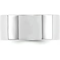 thumbnail image 2 of Solid 14k White Gold 10.2mm Standard Weight Flat Comfort Fit Wedding Band Size 9.5 - Ring Size 9.5, 2 of 6