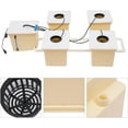 thumbnail image 4 of DWC Hydroponics Grow System, 2.91 Gallon 5 Buckets Deep Water Culture DWC Hydroponic Grow System Kit with 4W Pump, Clay Pebbles and Water Level Device, for Indoor/Outdoor, 4 of 9