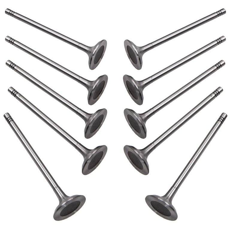 Kmowoo 20pcs Intake & Exhaust Valves 6mm Stem for Volvo XC60 XC70 