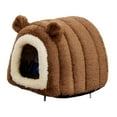 thumbnail image 5 of Small Pet Cave Nest Hut Warm Fleece Lined for Hedgehog Chinchilla Guinea Pig Winter Shelter, 5 of 9