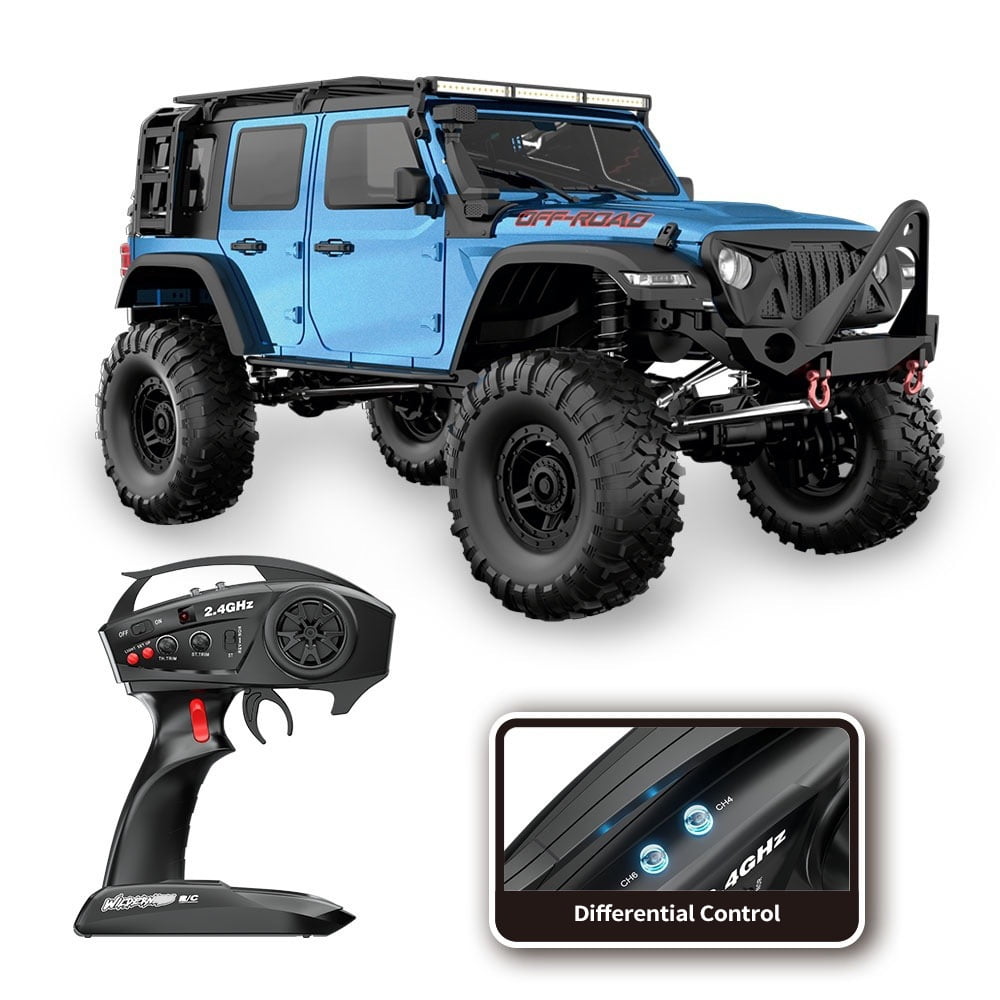 Remote  car,1 10 Scale Led 3 Batteries 10 Scale Crawler With Led 3 Off-road Vehicle With Crawler Off-road Vehicle 3 Batteries Car Scale Crawler Off-road Car 1 10 Fapao Orange 3 Battery