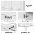 thumbnail image 5 of 30" Bathroom Vanity with Single Sink Combo, Modern Undermount Bathroom Sink Cabinet, Wood Bathroom Dresser Storage Cabinet with Doors and Drawer, White, 5 of 9