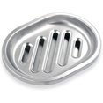 thumbnail image 1 of Jabonera, jabonera de acero inoxidable de doble capa con bandeja de drenaje, jaboneras de ducha para baño, ahorrador de jabón para bañera, soporte de esponja para Ki, 1 of 5