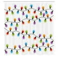 thumbnail image 2 of Ambesonne Christmas Shower Curtain, Vibrant Celebratory, 69"Wx70"L, Multicolor, 2 of 4