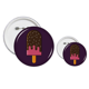 thumbnail image 1 of Aguja de chocolate crujiente dulce helado Insignia insignia botón diseño conjunto, 1 of 3