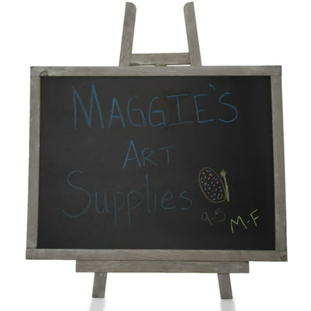 - Wooden Chalkboard with Easel - Large 16in