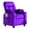 Purple, variant on Pipleo Kids Recliner Chairs for Toddlers, Toddlers Recliner Chair with Cup Holder, Footrest, Side Pockets, Ergonomic Adjustable Velvet Kids Lounge Chair, Comfortable Recliner Chair for Boys Girls