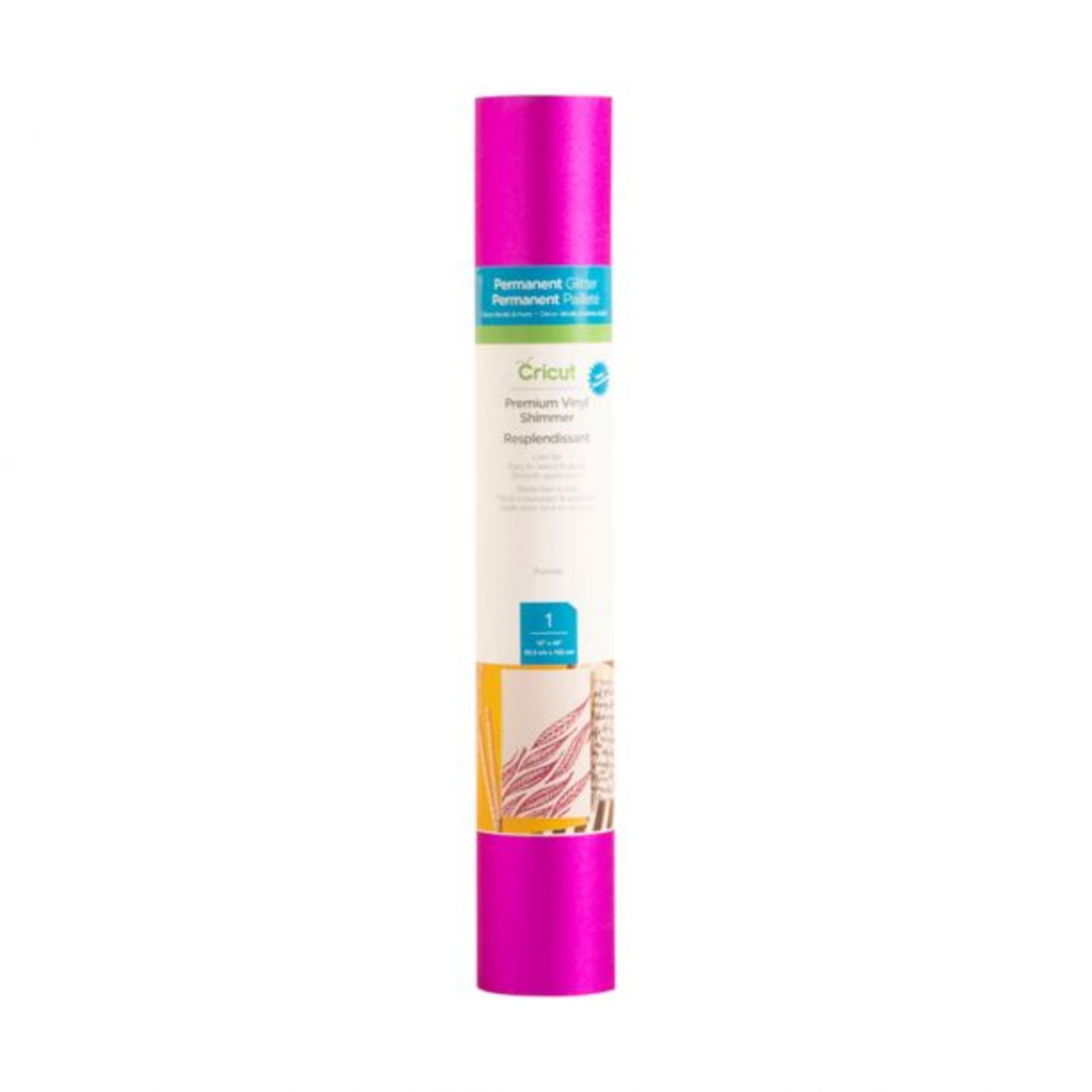 Cricut Premium Vinyl™ Shimmer Permanent, Shimmer Fuchsia, 12" x 48"