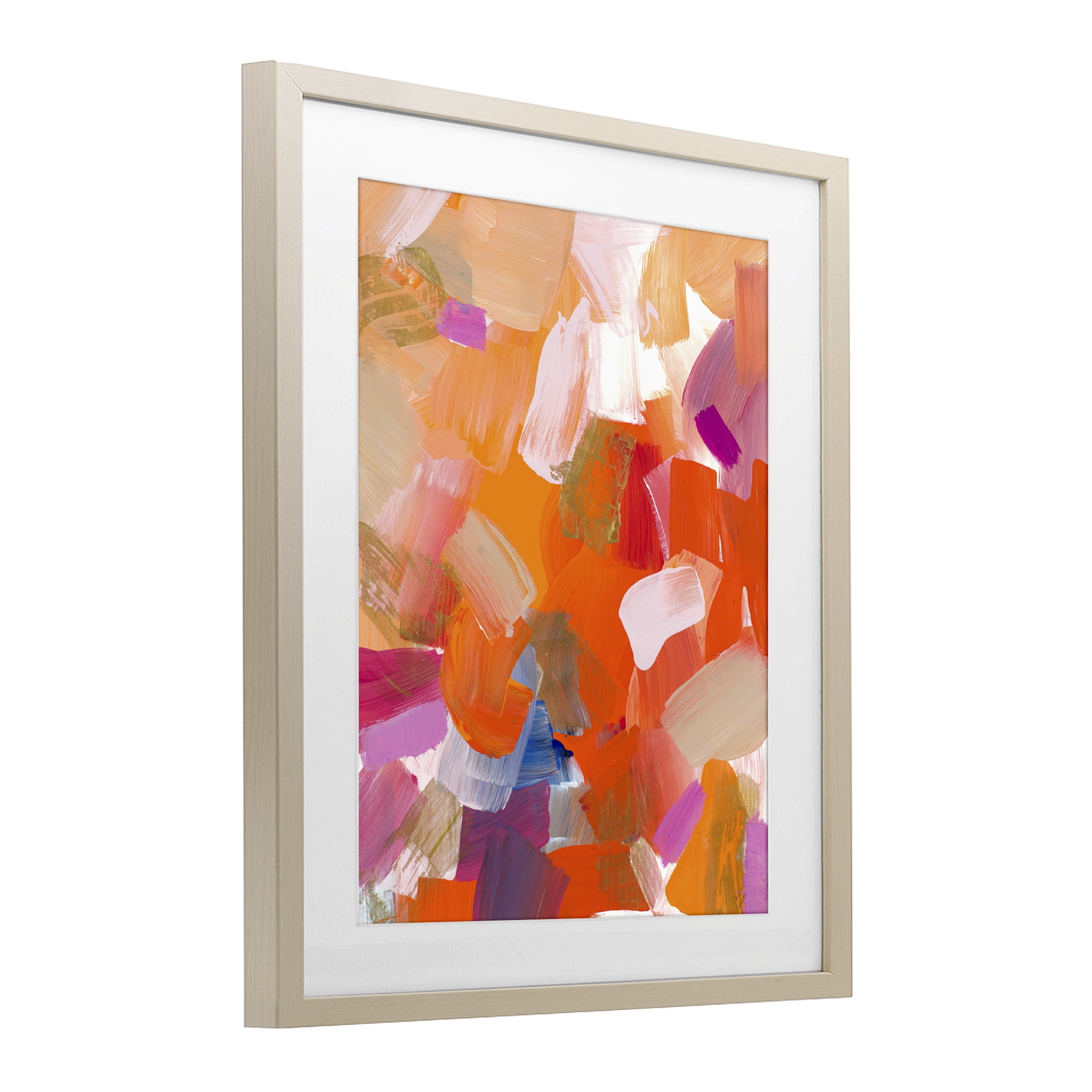 Stupell Industries Confetti Petals Abstraction Birch Framed Print Under Glass, design by Lanie Loreth