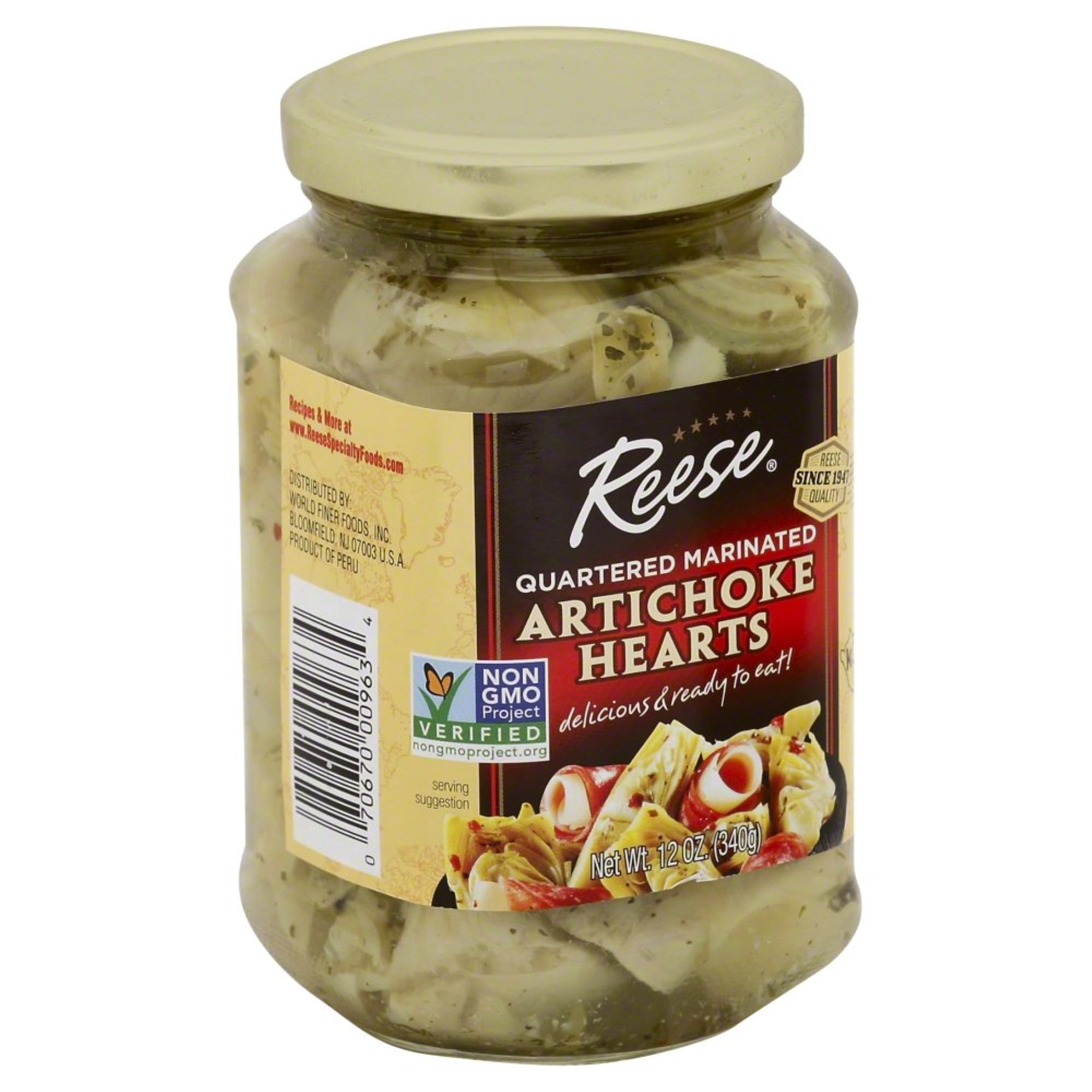 Reese, Artichoke Hearts Marinated, 12 OZ
