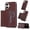 Winered, variant on 2 In 1 Case for iPhone 16 with Kickstand, Detachable Magnetic PU Leather Wallet Case with Card Holder Slots Kickstand Protective Phone Cover Men Women for iPhone 16 - Brown