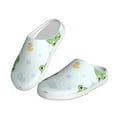 thumbnail image 2 of Fotbe Kawaii Frogs Pattern Women's Fuzzy Curly Fur Memory Foam Loafer Slippers Indoor Outdoor Slippers Winter Home Shoes-46/47, 2 of 7