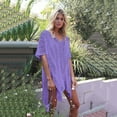 thumbnail image 4 of Idoravan Beach Vacation Essentials for Women Women Bathing Beach Cover Up Dress Bikini Swimsuit Swimwear Crochet Smock, 4 of 7