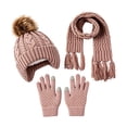 thumbnail image 6 of Little/Big Kids Winter Casual Hat Toddler Scarf and Glove Set with Knit Winter Hat, 6 of 6