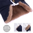thumbnail image 3 of Waterproof Winter Pet Jacket Clothes Super Warm Small Dogs Clothing With Fur Collar Cotton Pet Outfits French Bulldog Coat Vest ShopWise Round, 3 of 9