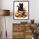 thumbnail image 3 of Pintura de diamante 5D DIY, taladro redondo completo, Kit de gato de Halloween, decoración del hogar, 40x50cm, 3 of 9