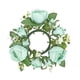 thumbnail image 2 of CaiYueKe Artificial Rose Garland Candle Ring Holder, Floral Candle Wreath Decor for Wedding Table Centerpiece Party Home Decorations, Faux Greenery Candle Surround Decorative Arrangement, 2 of 7